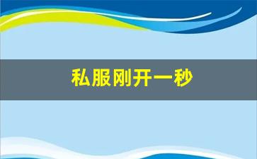 梦幻西游发布网新开服：私服刚开一秒(刚开一秒单职业传奇sf) (6)