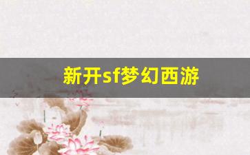 新开sf梦幻西游(梦幻开服) (4)