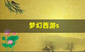 梦幻西游s(梦幻西游什么时候出的)